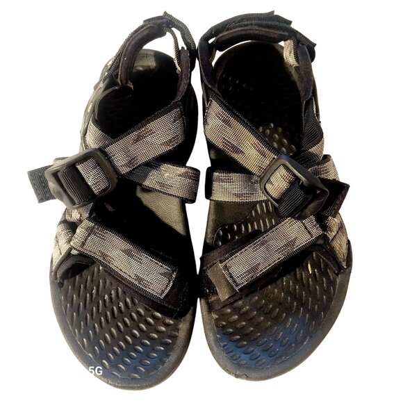 Teva Boys Adjustable Sandals With Straps Black/Gray Size 5 Durable Outdoor Footw - Picture 2 of 8